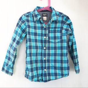 OshKosh B’Gosh | Blue Plaid Button Down Shirt